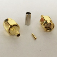 Разъём SMA-RP(m) -5D обжим Gold